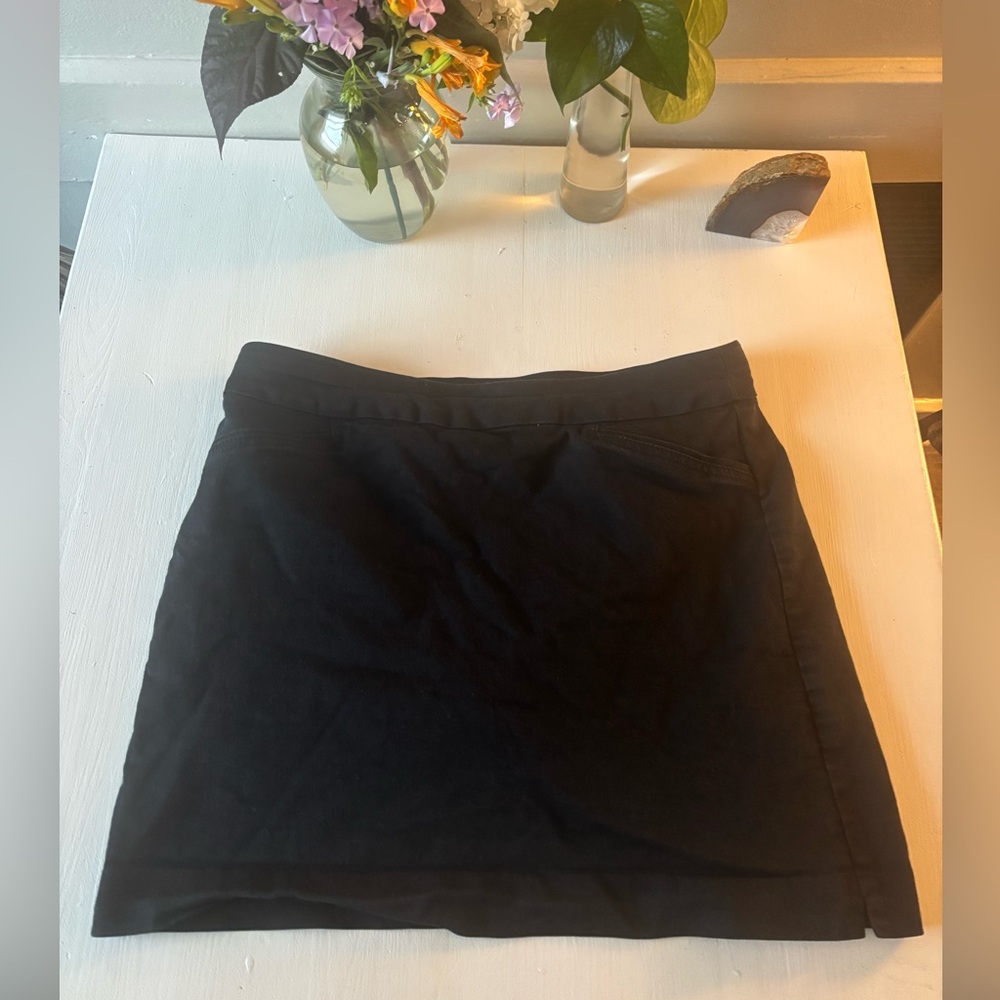 Croft & Barrow Black Mini Skirt